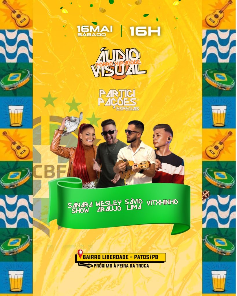 Áudio Visual mistura forró e pagode em evento no Bairro Liberdade, em Patos