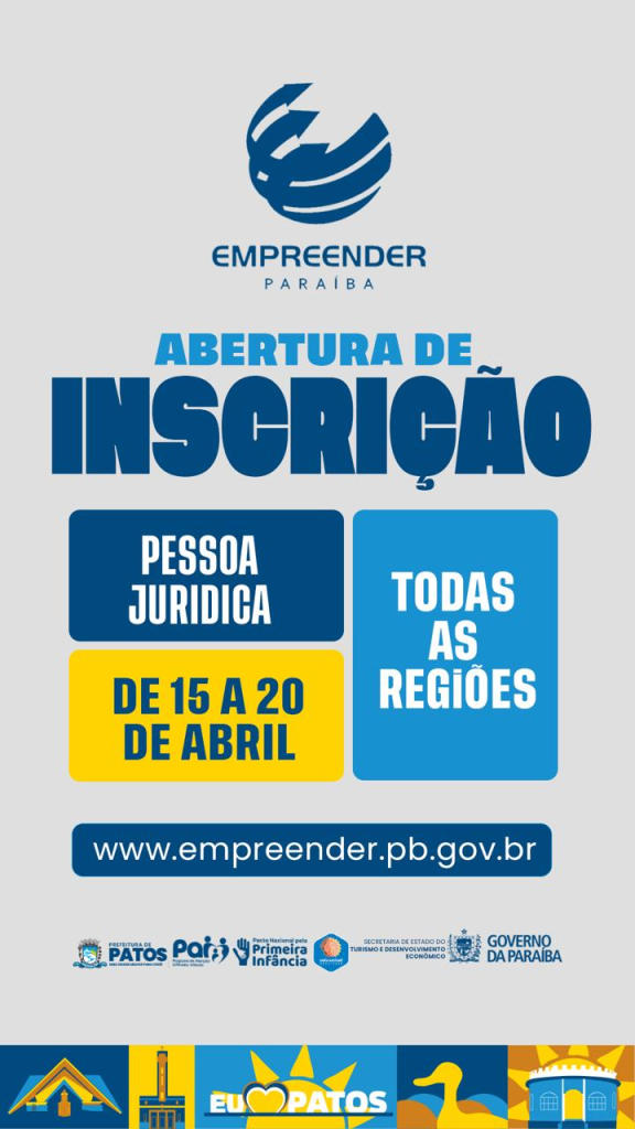 Programa Empreender Paraíba abre inscrições para linhas de crédito para Pessoa Jurídica nesta quarta-feira, 15