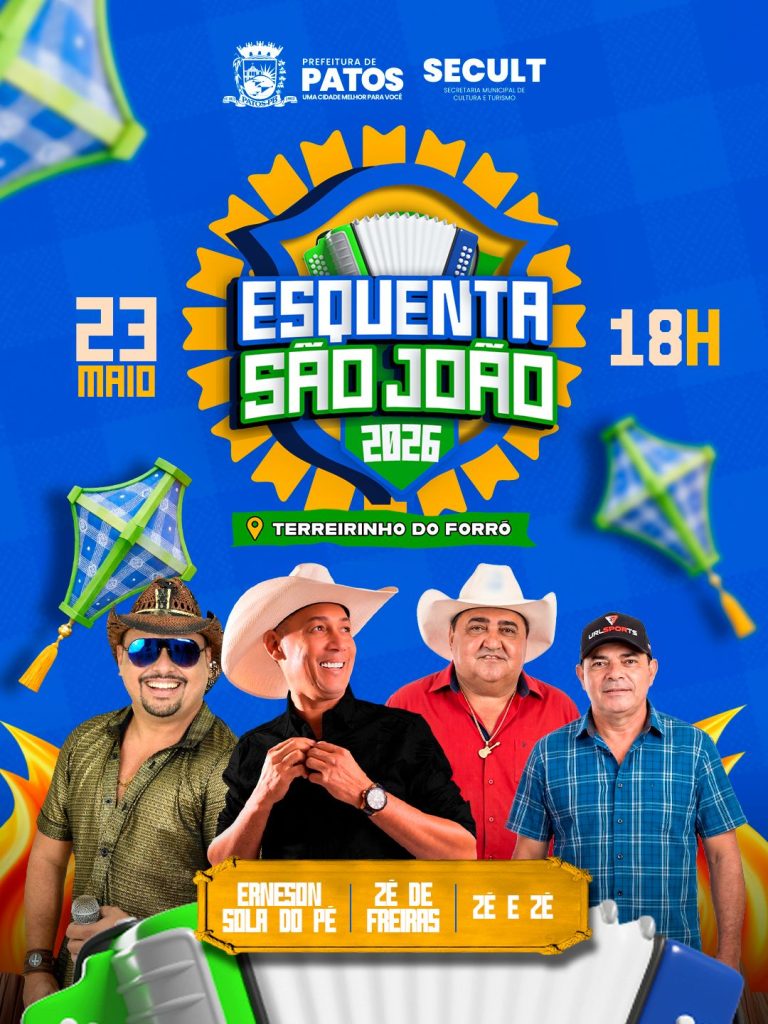 Esquenta São João 2026 começa neste sábado com forró raiz no Terreirinho