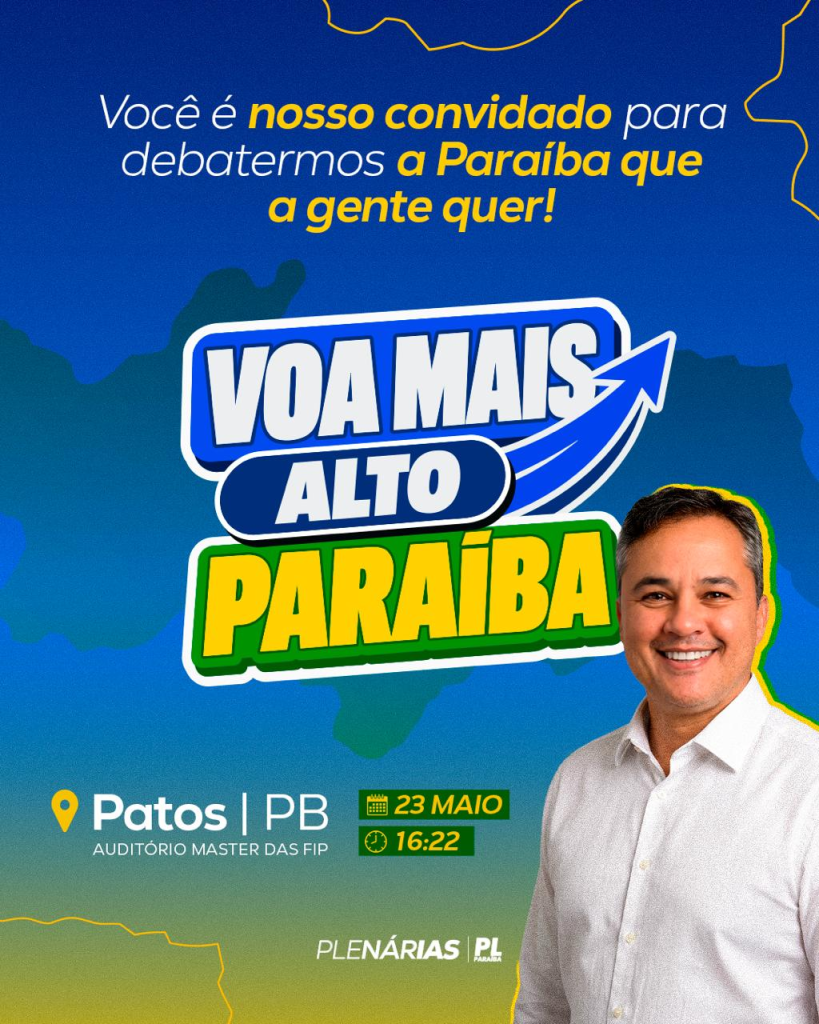 Patos recebe plenária “Voa Mais Alto Paraíba” para discutir o futuro do estado