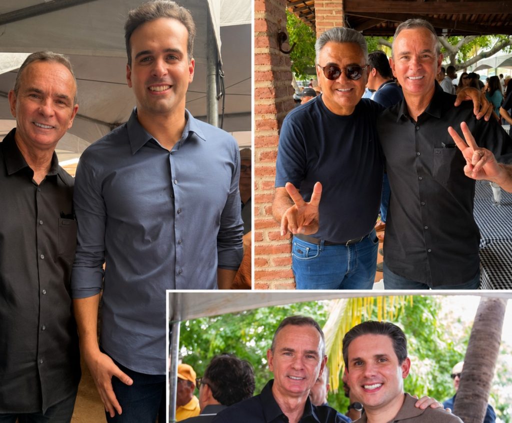 Nilson Lacerda participa de agenda política em Santa Terezinha ao lado de Lucas Ribeiro e lideranças paraibanas