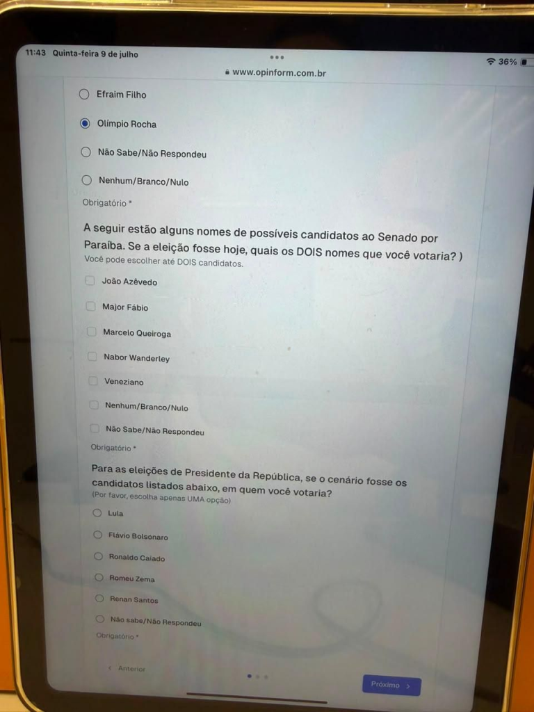 André Gadelha denuncia ausência de seu nome em pesquisa eleitoral para o Senado na Paraíba
