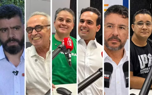 Caminhadas, gravações e encontros, marcam agenda de candidatos a governo da PB `as vésperas do início do guia eleitoral