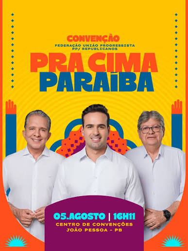 PP, PSB e Republicanos realizam convenção conjunta e oficializam chapa governista na Paraíba