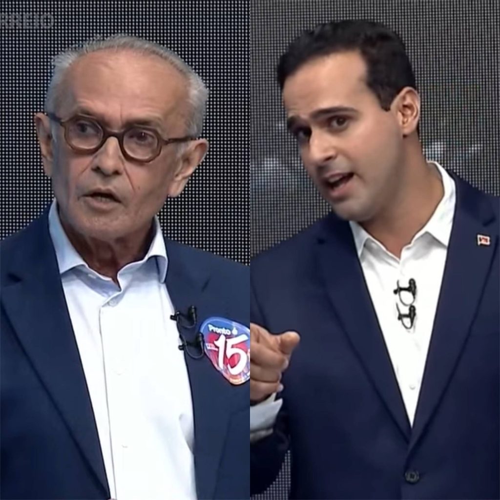Cícero e Lucas protagonizam momento mais acalorado do debate após discussão sobre segurança pública
