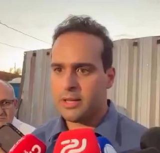 Lucas Ribeiro vai à Ponte do Futuro e diz que irá cobrar empresa por esclarecimentos sobre acidente